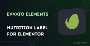 Download Nutrition Facts Label Creator for Elementor