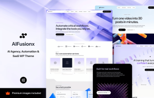 Download AI FusionX - Tech & SaaS Agency GPL WordPress Plugin