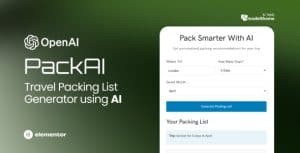 Download AI Travel Packing List Generator GPL WordPress Plugin