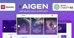 Download Aigen - AI Inspired WordPress Blog Theme