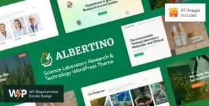 Download Albertino - Science Laboratory Research & Technology WordPress Theme