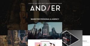 Download Andier - Responsive One Page & Multi Page Portfolio Theme