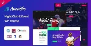 Download Anondho - Night Club & Event WordPress Theme