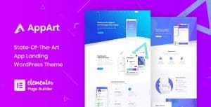 Download AppArt - Creative WordPress Theme For Apps Saas