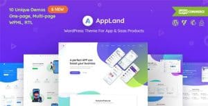 Download AppLand - WordPress Theme For App & Saas Products