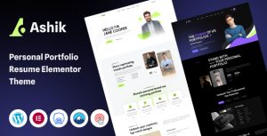 Download Ashik - Personal Portfolio WordPress Theme GPL WordPress Plugin