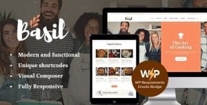 Download Basil | Cooking Classes and Workshops WordPress Theme