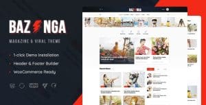 Download Bazinga | Modern Magazine & Viral Blog WordPress Theme