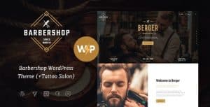 Download Berger | Barbershop & Tattoo WordPress Theme