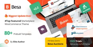 Download Besa - Elementor Marketplace WooCommerce Theme