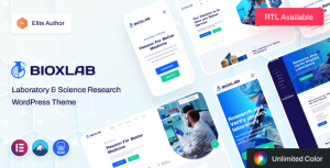 Bioxlab  - Laboratory & Science Research WordPress Theme