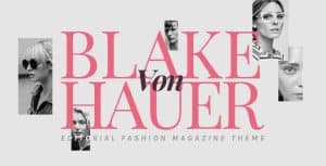 Download Blake von Hauer - Editorial Fashion Magazine Theme