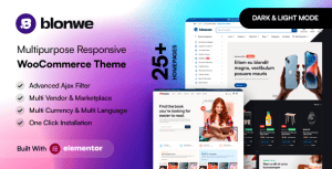 Download Blonwe - Multipurpose WooCommerce Theme GPL WordPress Plugin