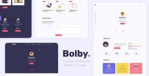 Download Bolby - Portfolio/CV/Resume WordPress Theme