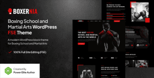 Download Boxernia – Boxing School & Martial Arts FSE WordPress Theme