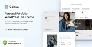 Download Caliste – Personal Portfolio CV & Resume Gutenverse FSE WordPress Block Theme GPL WordPress Plugin