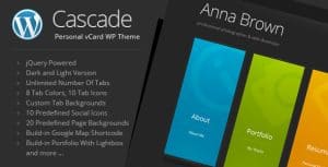 Download Cascade - Personal vCard WordPress Theme