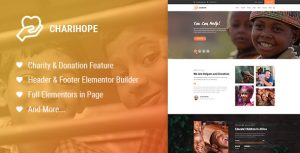 Download Charihope - Charity and Donation WordPress Theme