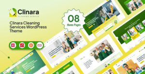 Download Clinara - Cleaning Services WordPress Theme GPL WordPress Plugin