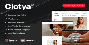 Download Clotya - Fashion Store eCommerce Theme GPL WordPress Plugin