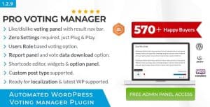 Download BWL Pro Voting Manager - GPL WordPress Plugin