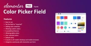 Download Color Field for Elementor Form GPL WordPress Plugin