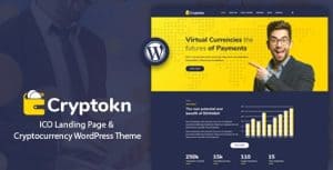 Download Cryptokn - ICO Landing Page & Cryptocurrency WordPress Theme