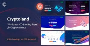 Download Cryptoland - ICO Landing Pages WordPress Theme