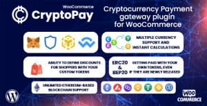 Download CryptoPay WooCommerce - Cryptocurrency payment gateway plugin - GPL WordPress Plugin