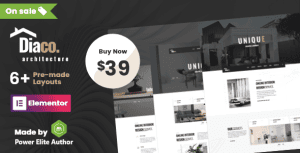 Diaco - Architecture & Interior Design Elementor WordPress Theme