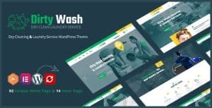 Download DirtyWash - Laundry Service WordPress Theme