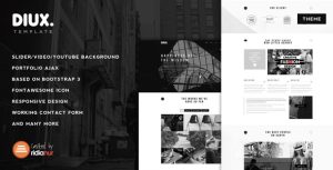 Download Diux - Responsive One Page Portfolio Theme