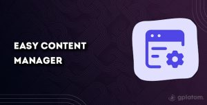Download Easy Content Manager (ECM) (Premium) GPL WordPress Plugin