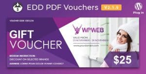 Download Easy Digital Downloads PDF Vouchers