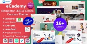 Download eCademy - Elementor LMS & Online Courses Theme