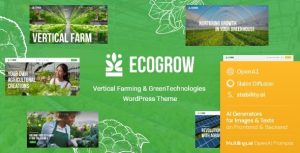 EcoGrow - Green Farming & Agriculture WordPress Theme