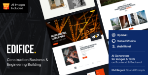 Edifice - Construction & Building Architecture WordPress Theme