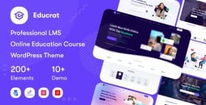 Download Educrat - Online Course Education WordPress Theme