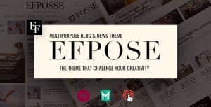 Download Efpose - Multipurpose Blog and Newspaper Theme