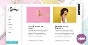 Download Eskimo - Minimal Personal WordPress Blog & Shop Theme