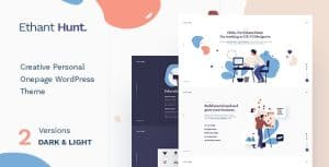 Download Ethant Hunt - Personal Onepage WordPress Theme