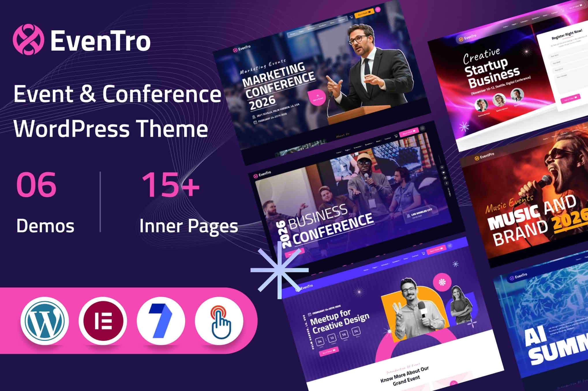 Download EvenTro - Event & Conference WordPress Theme GPL WordPress Plugin