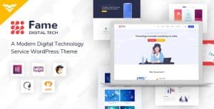 Download Fame - Digital Technology/Service WordPress Theme