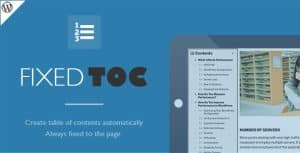 Download Fixed TOC - Table of Contents for WordPress