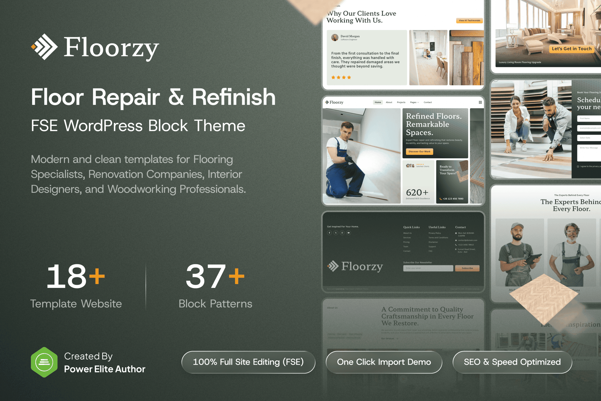 Download Floorzy - Floor Repair & Refinish WP Block Theme GPL WordPress Plugin