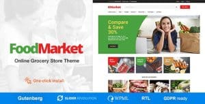 Download Food Market - Food Shop & Grocery Store WP Theme