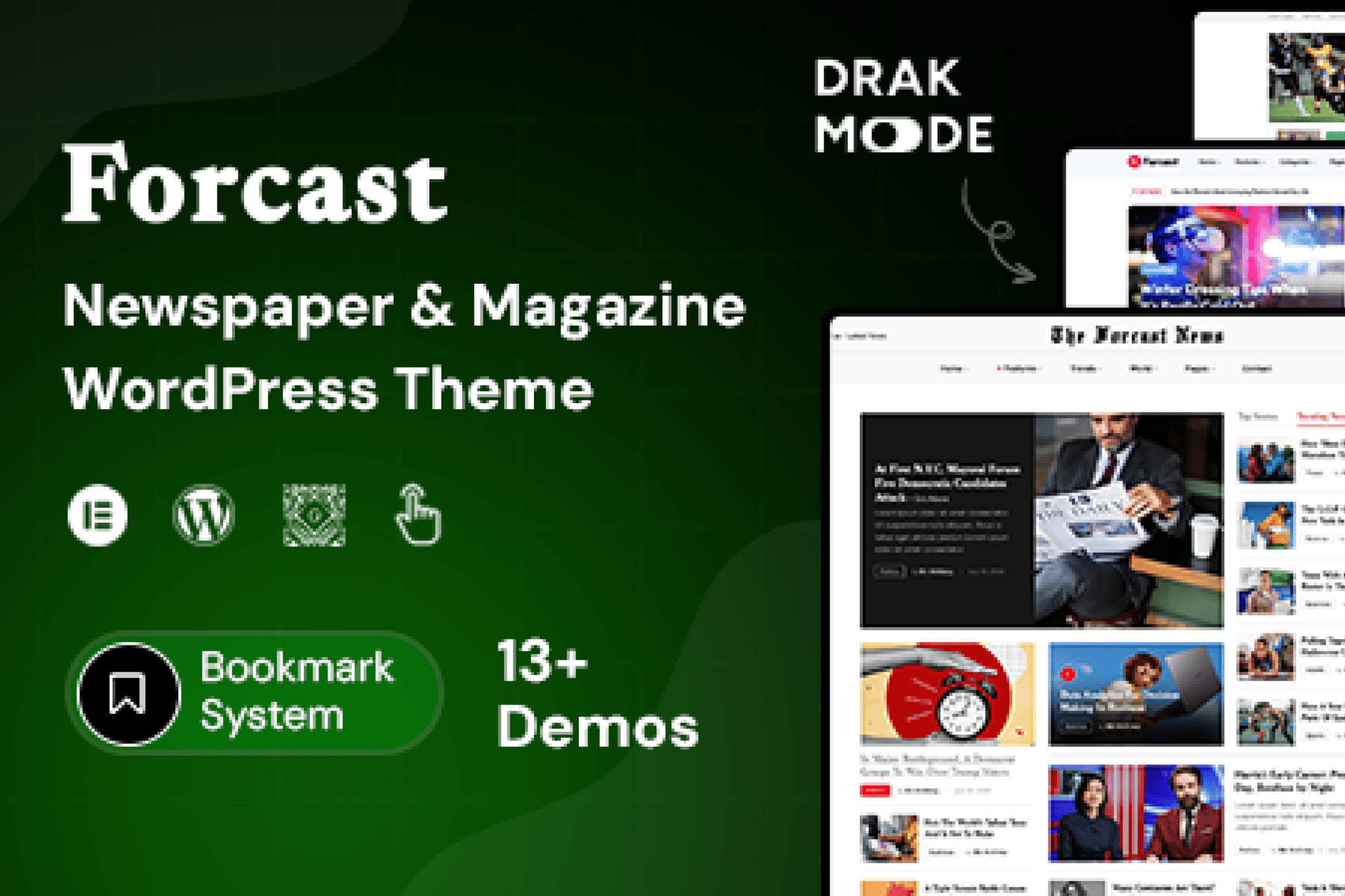 Download Forcast - Newspaper & Magazine Theme GPL WordPress Plugin