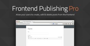 Download Frontend Publishing Pro - WordPress Post Submission Plugin