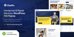 Gladfix – Handyman & Repair Services FSE WordPress Theme