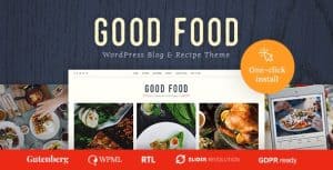 Download Good Food - Recipe Magazine & Food Blogging Theme